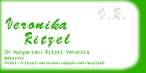 veronika ritzel business card